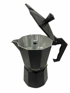 Cafetera Italiana VONNE Negra 300ml – Para 6 Tazas. COD: 1036. - comprar online