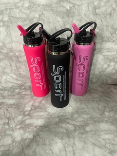 Botellas de Agua de Acero Inoxidable SPORT 500ml con Pico y Bombilla. COD: 2943. - comprar online