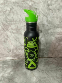 Botellas de Agua Infantiles de Acero con Dibujos - Negro o Azul. COD: 2941. - Blanqueria santina