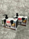 Set de Baño de Vidrio x2 Piezas - Dispensador y Porta Cepillos (Colores Uva o Verde). COD: 4764.
