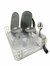 Secaplatos de Acero Pintado con Bandeja y Escurre Cubiertos - 12 Platos. COD: 1551.