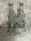 ✨ Set de 2 Dispensadores de Vidrio con Canillas y Base de Metal – Ideal para Bebidas ✨. COD: 1826.