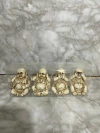 ✨ Set de 4 Mini Buditas de Cerámica – Decoración Zen ✨. COD: 3360.