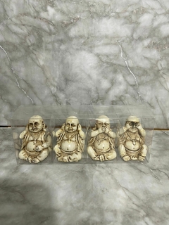 ✨ Set de 4 Mini Buditas de Cerámica – Decoración Zen ✨. COD: 3360.