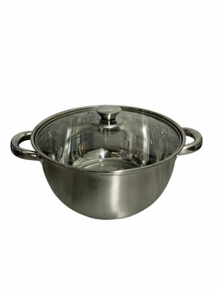 Set de Ollas de Acero Inoxidable con Tapas de Vidrio – 4 Piezas, Apto para Todo Tipo de Cocinas. COD: 809. - tienda online
