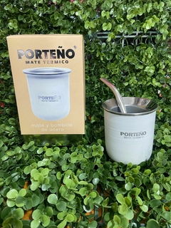 Mate "Porteño" de Acero con Bombilla – Elegante y Resistente. COD: 314. - comprar online