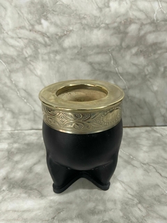 Mates Imperiales de Calabaza y Cuero con Virola de Alpaca – Artesanales y Únicos. COD: 301. en internet