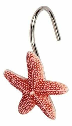 Ganchos de Cortina Estrella de Mar x12 - Blanqueria santina