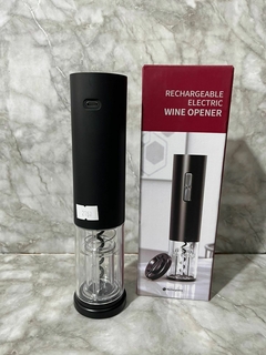Destapador de Vino Eléctrico Recargable USB-C con Luz LED – Potente y Moderno - comprar online