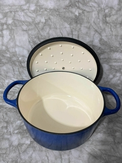 Olla de Hierro Fundido Esmaltado VONNE 26 cm con Tapa – Rojo o Azul. COD: 812. - tienda online