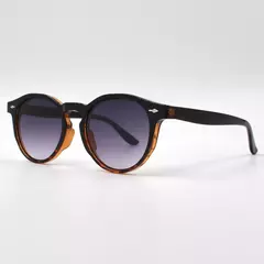 Óculos de sol Trancoso preto com detalhe estampado