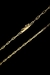 Corrente Cartie Cadeado Alongado Fecho Canhão 2mm - Banhada a Ouro 18K - comprar online
