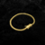 Pulseira Grumet Lacraia - Fecho Trava Dupla 3mm - Banhada a Ouro 18K
