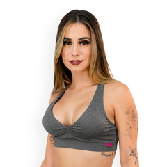 Top Fitness Feminino Costas Nadador Com Bojo Removível - comprar online