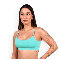 Top Fitness de Poliamida Suplex Alça Fina Feminino