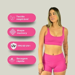 Shorts Curto Fitness Feminino de Poliamida Suplex Zero Transparência - Lavicta Fitness