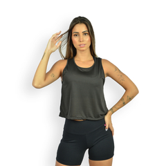 Regata Cropped Dry Fit Fitness Feminina Com Microfuros UV50+ na internet