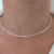 CHOKER ARO FOLHEADO EM PRATA - MIRLOU