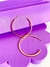 ARGOLA LISA BANHADA EM OURO - comprar online