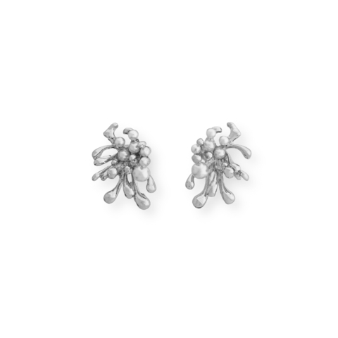 Brinco Coral Prateado - comprar online