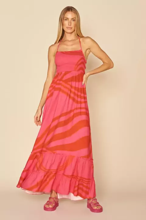 VESTIDO LONGO EST MAR AMAR MY PLACE FEMININO