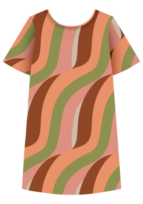 VESTIDO MANGA CURTA LEZ A LEZ FEMININO