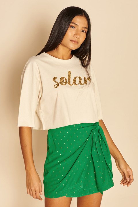 T-SHIRT SILK SOLAR OSTRA MY PLACE FEMININA - comprar online