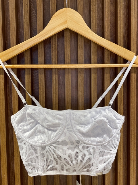TOP CORSET RENDA BRANCO - MY PLACE