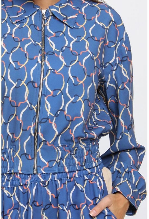 JAQUETA BOMBER DETALHE ZIPER MORENA ROSA - comprar online