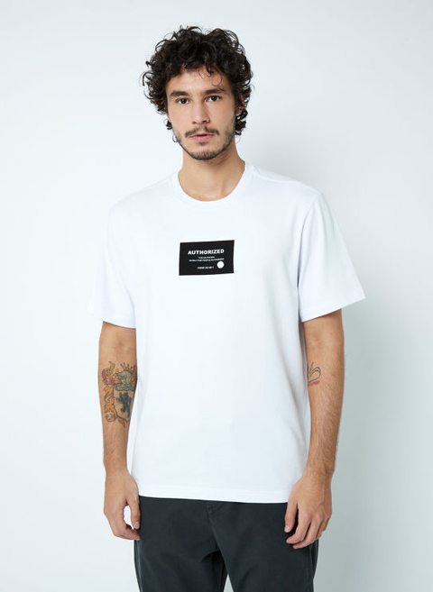 CAMISETA BASICA RX AUTHORRIZED JOHN JOHN BRANCA MASCULINA