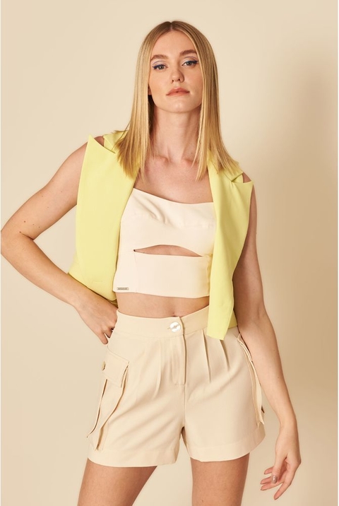 SHORT BOLSO LATERAL OSTRA - MY PLACE