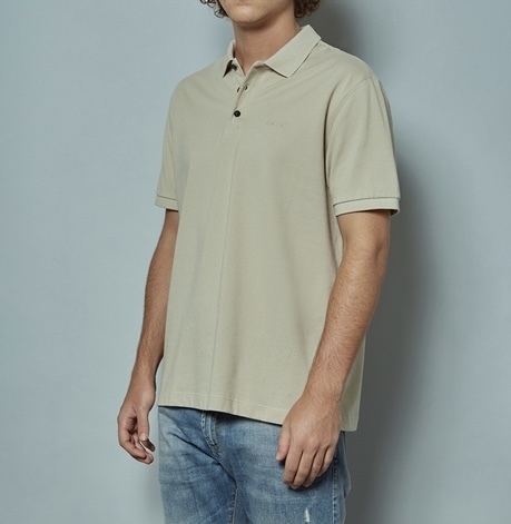 POLO NEW SIMPLE BASIC BEGE JOHN JOHN MASCULINA