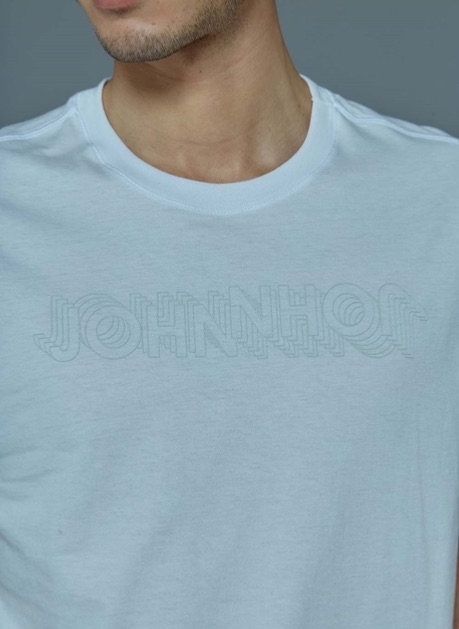 CAMISETA BASICA RX OPOSITE JOHN JOHN BRANCA MASCULINA