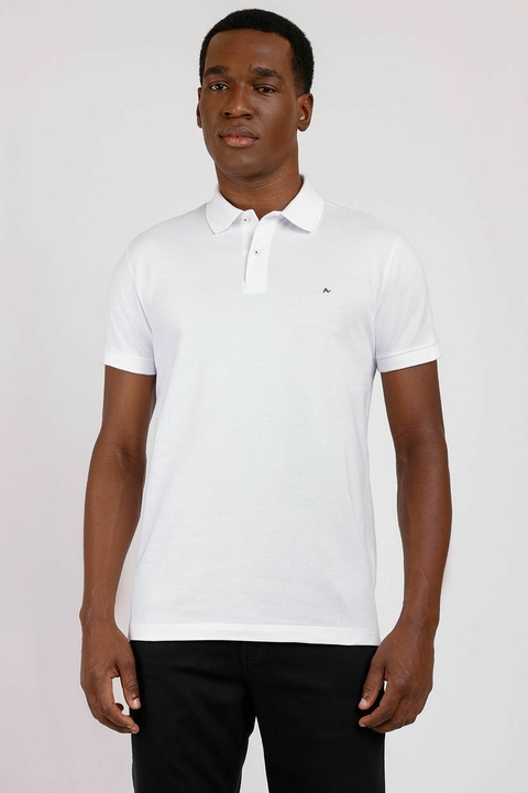 POLO BASICA PIQUET REGULAR BRANCO ARAMIS