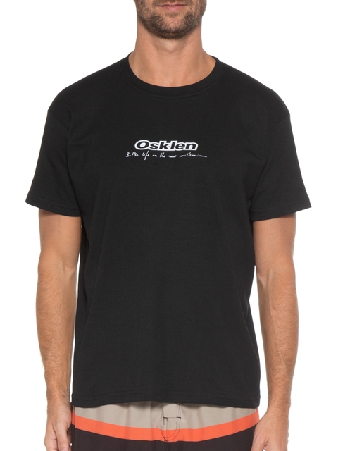 CAMISETA BIG SHIRT BETTER LIFE OSKLEN PRETO MASCULINA