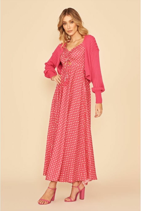 TWINSET PONTO CANELADO FUCSIA MY PLACE FEMININO