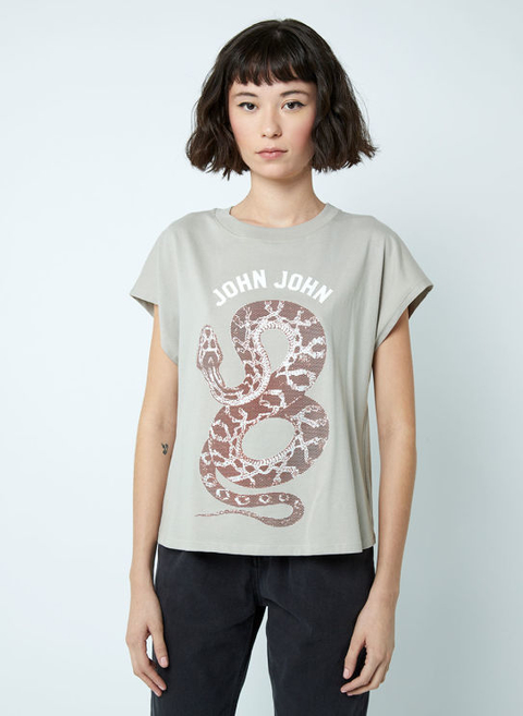 T SHIRT SHIELD JOHN JOHN FEMININA