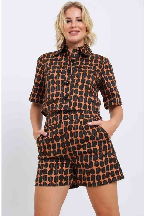 SHORTS ESTAMPADO BOLSO FACA MORENA ROSA