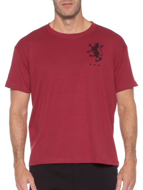 CAMISETA BIG SHIRT LION VERMELHA OSKLEN MASCULINA