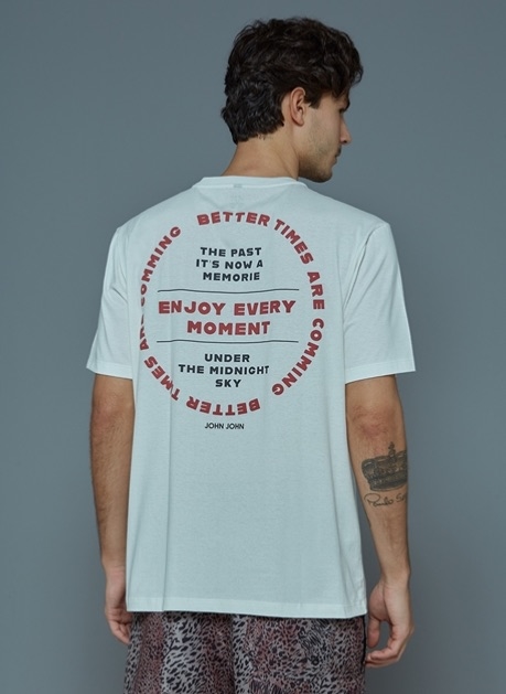 CAMISETA BASICA RX BETTER TIMES JOHN JOHN OFF WHITE MASCULINO