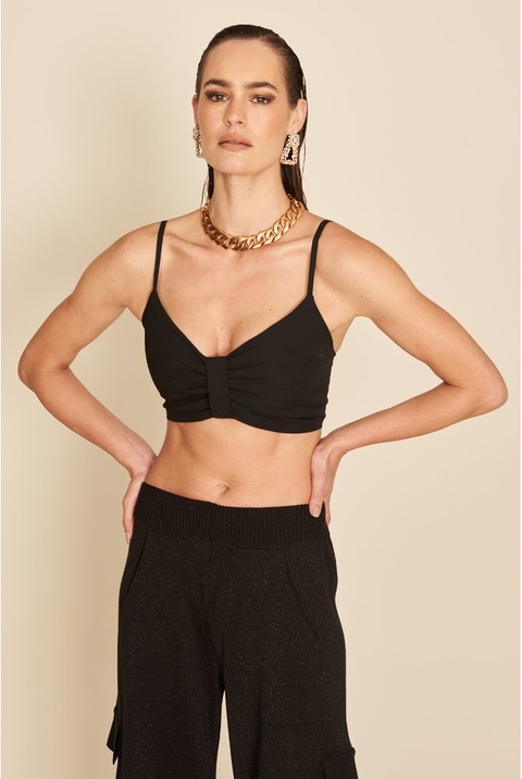 TOP FRANZIDO PRETO - MY PLACE