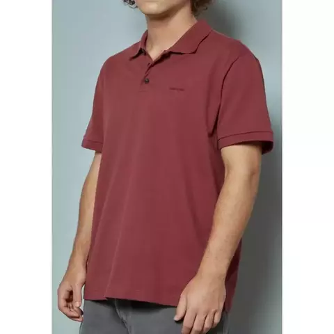 POLO NEW SIMPLE BASIC VERMELHO ESCURO JOHN JOHN MASCULINA