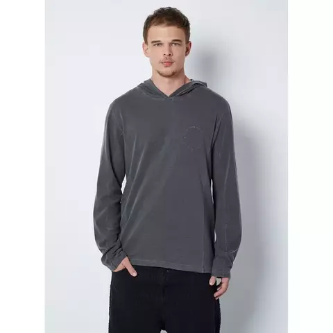 CAMISETA MANGA LONGA TRUE SOUNDS CINZA ESCURO JOHN JOHN MASCULINA