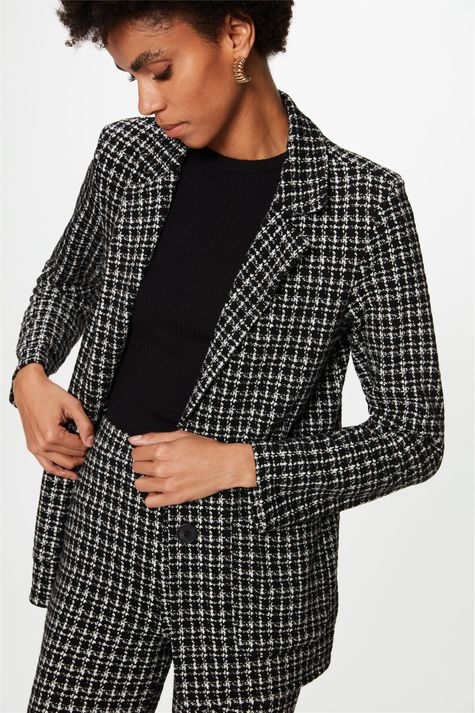BLAZER DE JACQUARD XADREZ DAMYLLER FEMININO