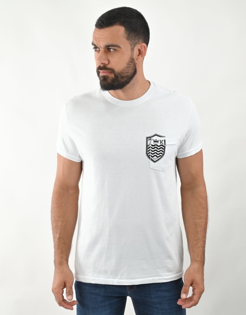 CAMISETA T-SHIRT BOLSO BRASAO MC BRANCO OSKLEN MASCULINO