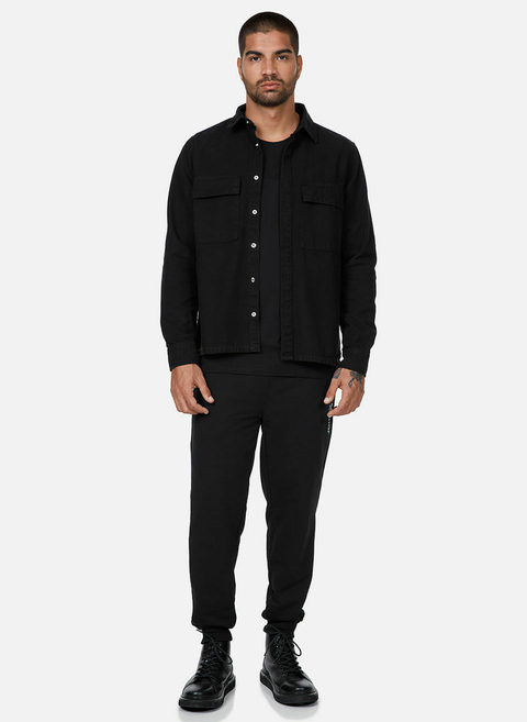 CALÇA MOLETOM NEW BASIC PRETO MASCULINA JOHN JOHN