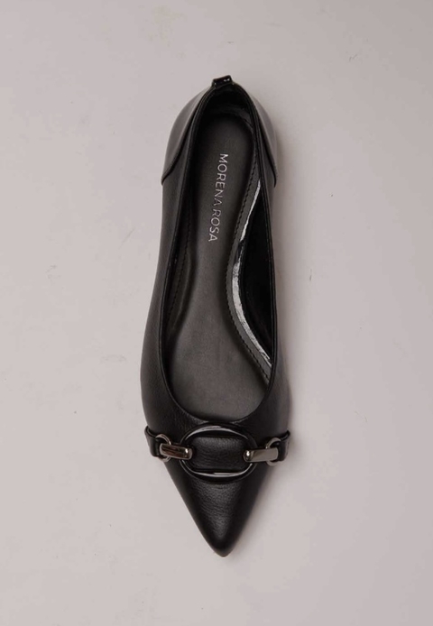 SAPATILHA BICO FINO DETALHE METAL PRETO MORENA ROSA FEMININA - comprar online