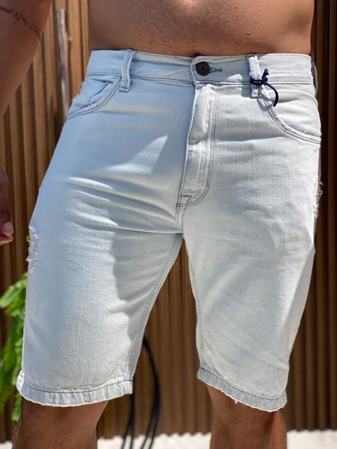 BERMUDA JEANS CLARO COM DESTROYED - JOHN JOHN