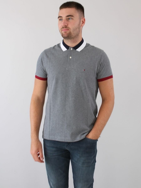 POLO DETALHE GOLA SLIM TOMMY HILFIGER MASCULINO