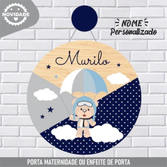 Porta Maternidade Nome Personalizado Ursinho na internet